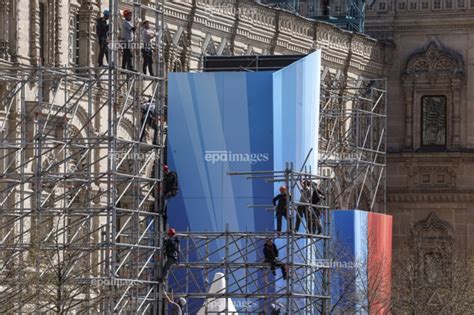 11427258 - Preparation for Victory Day celebrations on the Red Square in MoscowSearch | EPA