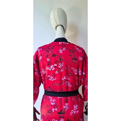 Cherry Blossom Satin Kimono - Atelier Nui -Timeless Kimonos