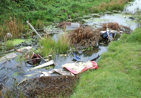 Polluted stream - Stock Image - E820/0257 - Science Photo Library