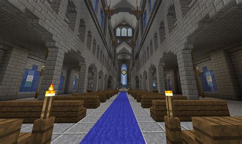 Minecraft Cathedral Interior