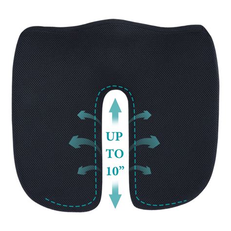 Upgraded Seat Cushion Pillow for Tailbone Pain Relief -Longer U-Cutout ...