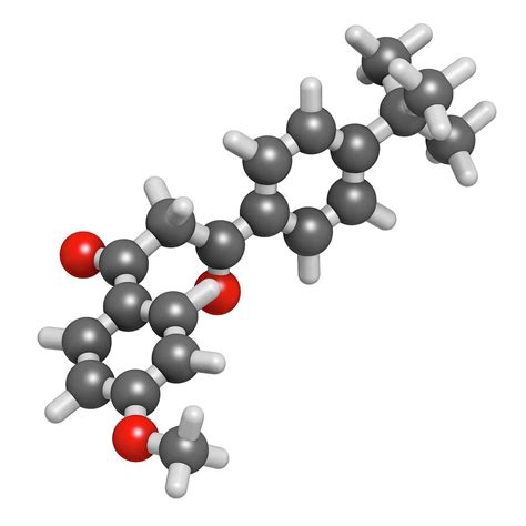 Avobenzone Sunscreen Molecule Photograph by Molekuul - Fine Art America