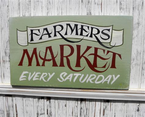 Farmers Market Sign Original Hand Painted Vintage look sign | Etsy | Farmers market sign, Market ...