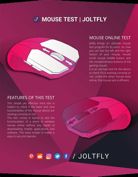 Mouse Test | Scroll | Left & Right | Middle & Side Buttons - Joltfly