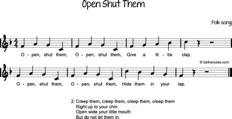 Open Shut Them - Beth's Notes