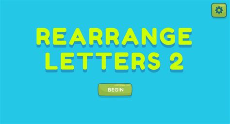 Rearrange Letters 2 - HTML5 Game | Single words, Rearrange, This or that questions