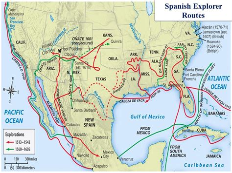 Spanish Exploration in North America. : r/MapPorn