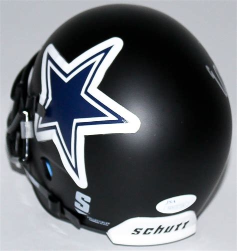 Ezekiel Elliott Signed Cowboys Black Matte Mini-Helmet (JSA COA ...