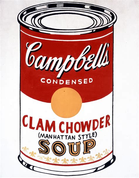 Campbell's Soup Can (Clam Chowder - Manhattan Style) [Ferus Type] - Andy Warhol | The Broad