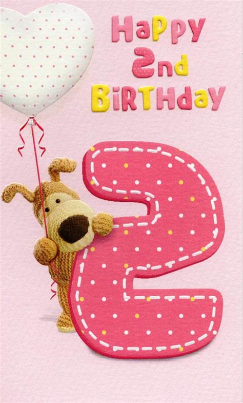 Boofle Happy 2nd Birthday Greeting Card | Cards | Love Kates