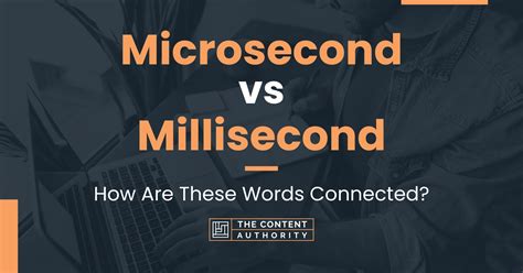 Microsecond vs Millisecond: How Are These Words Connected?