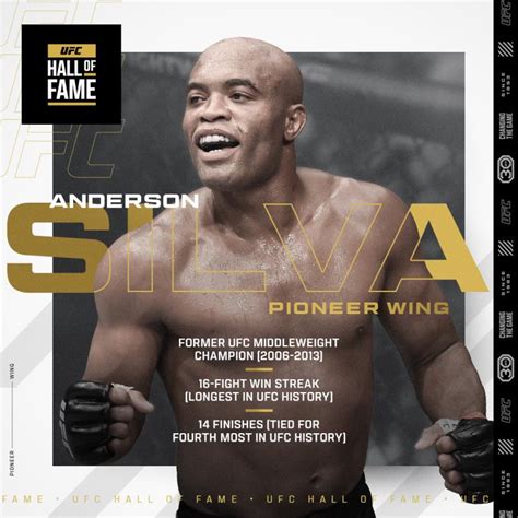 Anderson Silva Named To UFC Hall Of Fame Class Of 2023 | UFC