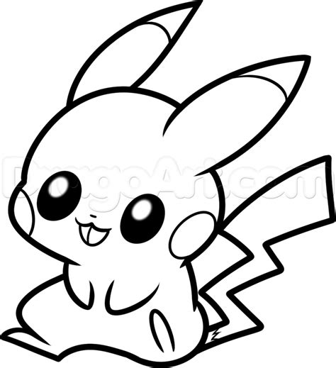 Cute Pikachu Drawing at GetDrawings | Free download