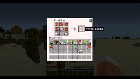 how to craft a saddle minecraft