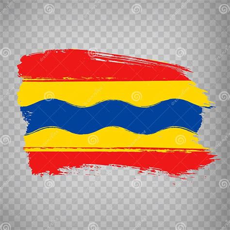 Flag of Overijssel Brush Strokes. Flag of Overijssel on Transparent Background Stock Vector ...