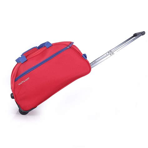 Kamiliant by American Tourister Brio 52cm Red Wheel Duffle Trolley Bag ...