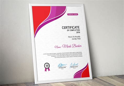 Certificate Word | PSD | AI | Stationery Templates ~ Creative Market