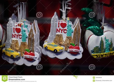 New York City Themed Christmas Ornaments on Display in Manhattan ...