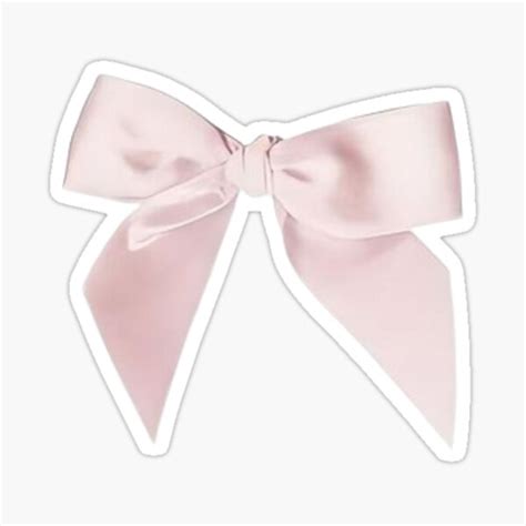 "pink bow " Sticker for Sale by suzangg | Redbubble