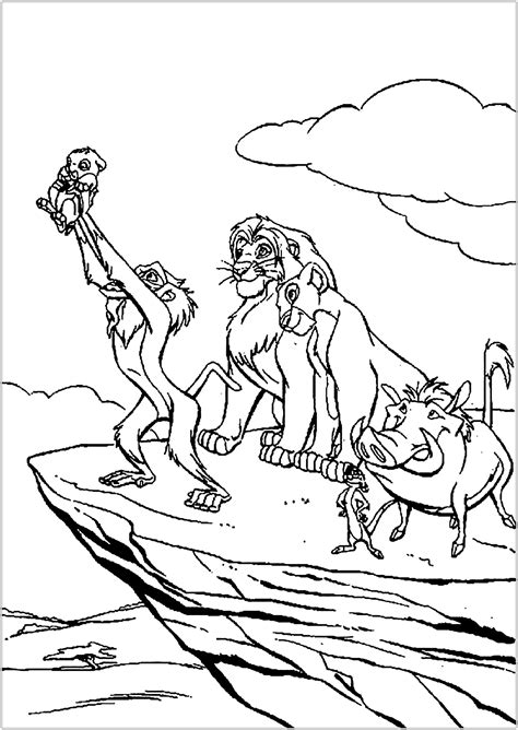 Simba Coloring Pages for Children