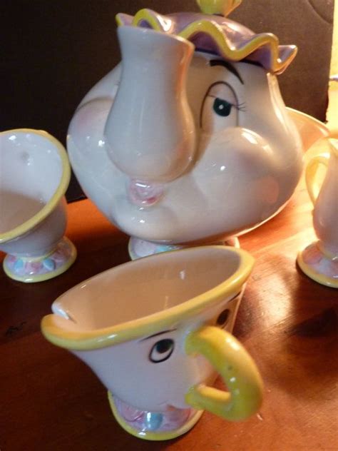 Vintage Disney Beauty And The Beast Mrs. Potts Tea Set With Original Box | Beauty, the beast ...