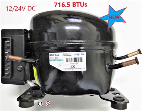 12V/24V DC Refrig Compressor Fridge Freezer RV/Marine Solar Sikelan QDZH65G R134a ( Free ...