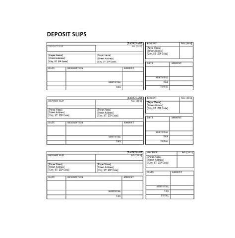 Deposit Slip - 10+ Examples, Format, Pdf