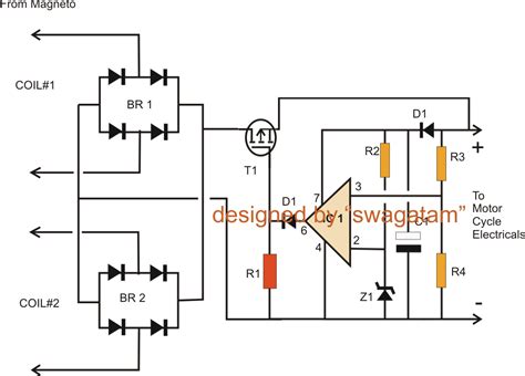 Motorcycle Full Wave Shunt Regulator Circuit | Circuit Diagram Centre