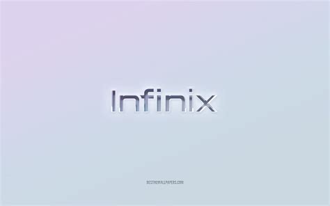 Infinix Mobile logo, cut out 3d text, white background, Infinix Mobile ...