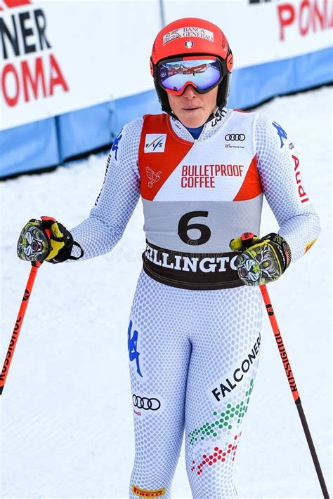 Federica Brignone of Italy Reacts after Winning the Giant Slalom ...