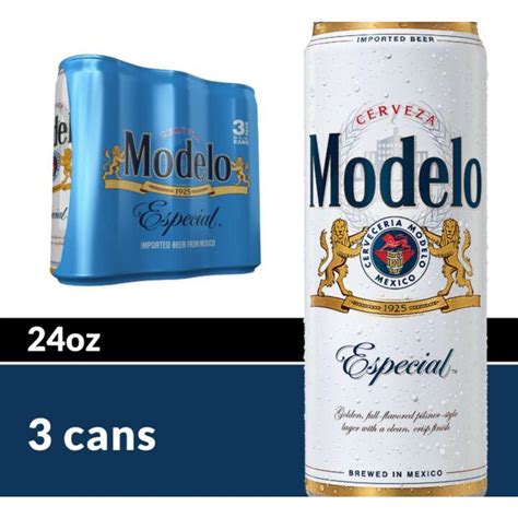 Modelo Especial Mexican Lager Import Beer 24 oz Cans, 3 pk - Shop Beer ...