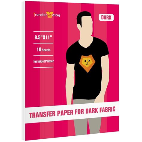 Transfer Master Printable Dark T-shirt Heat Transfer Paper for Inkjet ...