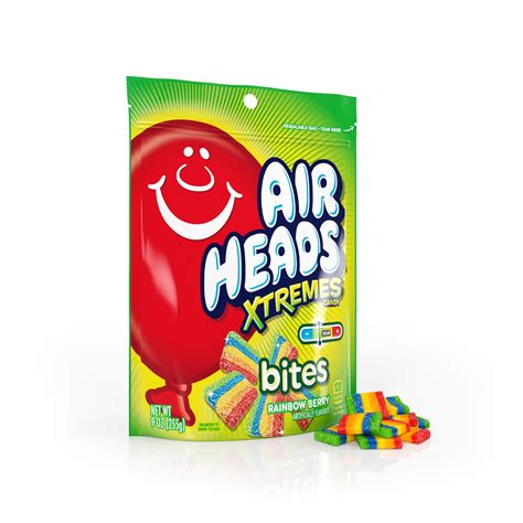 Airheads Xtremes Bites Sweetly Sour Candy, Rainbow Berry, Nut Free, 9 oz - Walmart.com