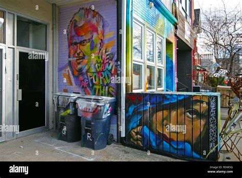 Kensington Market Toronto Graffiti Stock Photo - Alamy