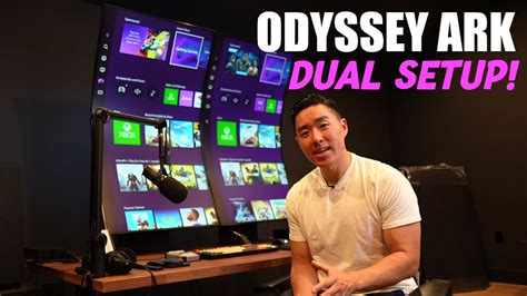 Samsung Odyssey Ark Dual Setup And Review - YouTube