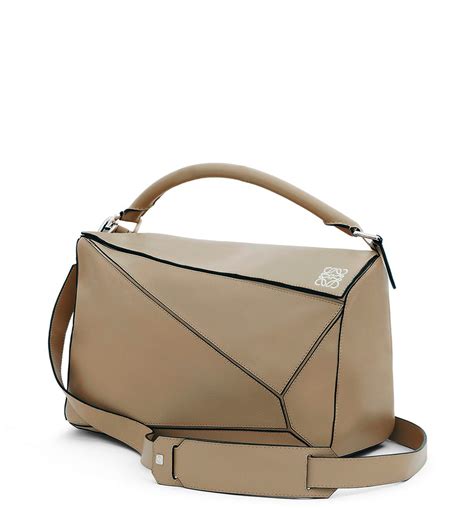 Lyst - Loewe Puzzle Medium Leather Bag in Natural