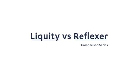 Comparison Series: Liquity Protocol and Reflexer Finance