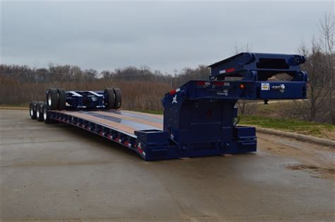 Lowboy Trailer Features Extendable Deck - Products - Products - TruckingInfo.com