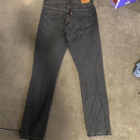 Black Levi’s 501 Skinny Jeans Size 28 with 30... - Depop