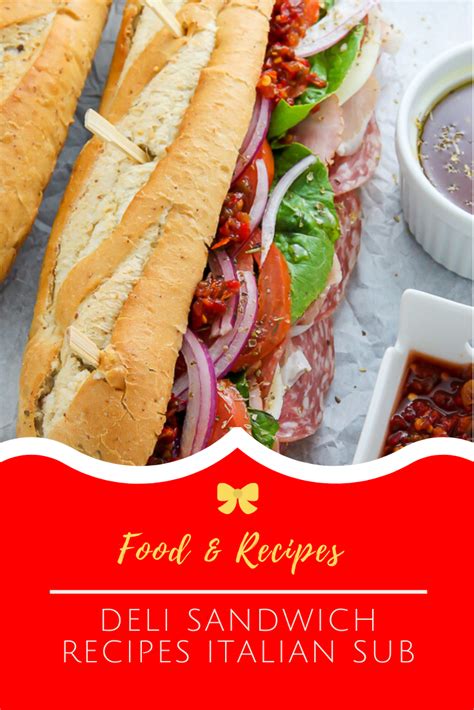 Get Italian Subs Recipe from Food Network. ... 1/4 pound deli-sliced ...