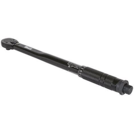 Calibrated Micrometer Torque Wrench - 3/8" Sq Drive - Flip Reverse - Black