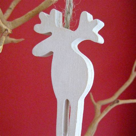 Wooden Reindeer Decoration By Chapel Cards | notonthehighstreet.com