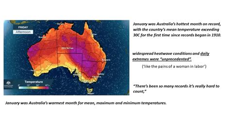 January was Australia's hottest month since records began in 1910 - The Night Watchman