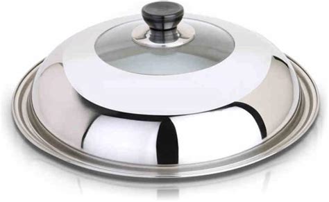 Hofumix Pot Lid Stainless Steel Universal Lid Pan Lid Utensil Lid Cover with Steam Vent (11.8 in ...