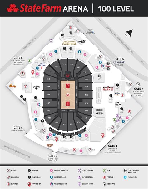 Arena Maps | State Farm Arena