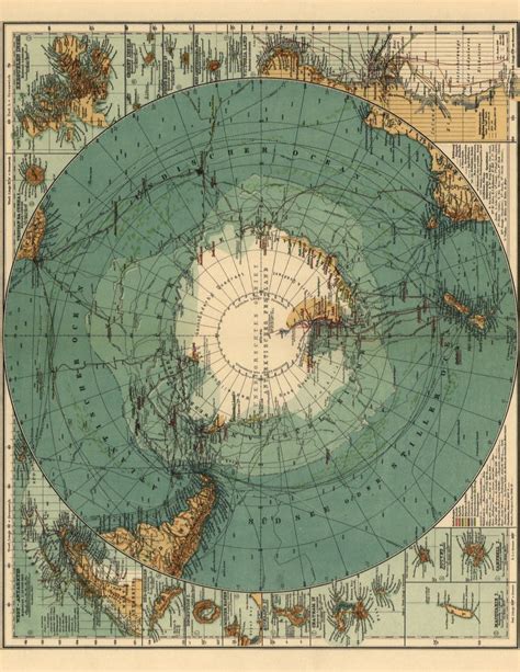 Old Map of Antarctica Printable | Woo! Jr. Kids Activities : Children's Publishing