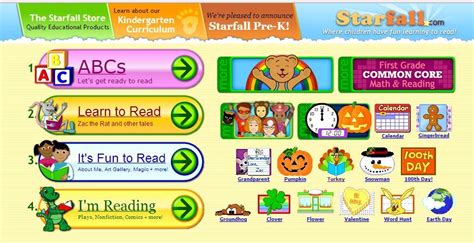 FREE ONLINE PHONICS LESSONS~ Starfall.com opened in September of 2002 ...