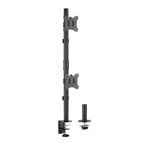 Brateck Vertical Pole Mount Dual-Screen Monitor Mount - IT Warehouse