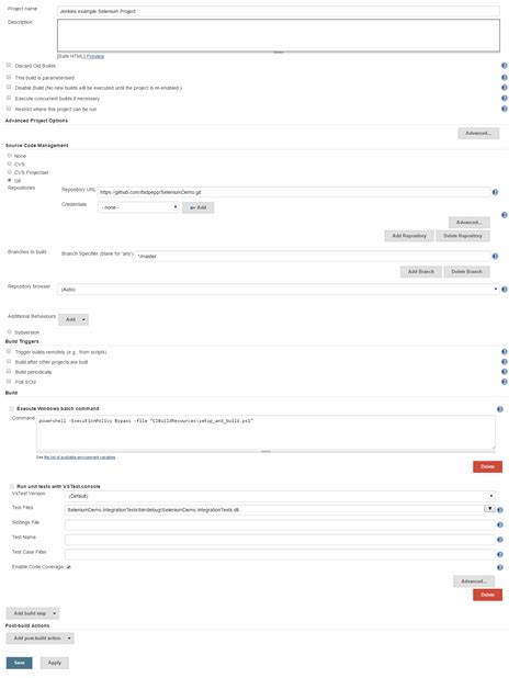 Automated front end testing of .net MVC projects with Jenkins and ...