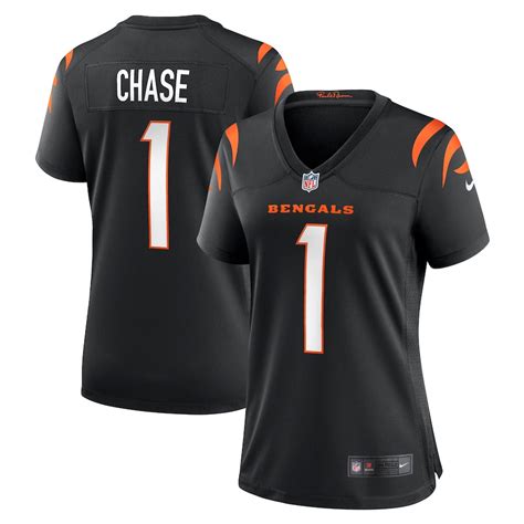 Women's Nike Ja'Marr Chase Black Cincinnati Bengals Game Jersey